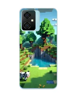 Чехол для Blackview Oscal C70 с картинкой «Minecraft летний день»