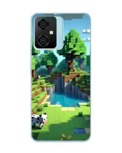 Чехол для Blackview Oscal C70 с картинкой «Minecraft летний день»