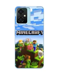 Чехол для Blackview Oscal C70 с картинкой «Minecraft классический мир»