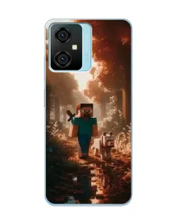 Чехол для Blackview Oscal C70 с картинкой «Стив в лесу»