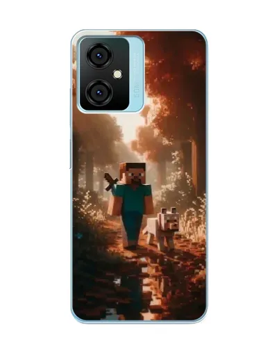 Чехол для Blackview Oscal C70 с картинкой «Стив в лесу»