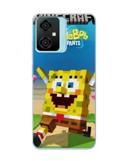 Чохол для Blackview Oscal C70 з картинкою «Губка Боб Minecraft»