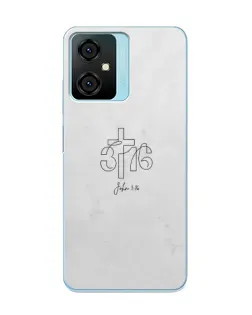Чехол для Blackview Oscal C70 с картинкой «Иоанна 3:16 Крест»