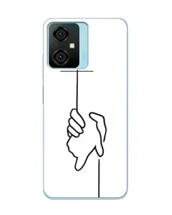 Чехол для Blackview Oscal C70 с картинкой «Рука держит»