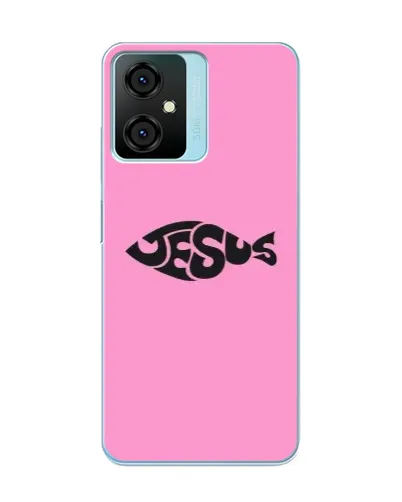 Чехол для Blackview Oscal C70 с картинкой «Розовый символ  Jesus»