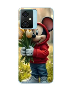 Чехол для Blackview Oscal C70 с картинкой «Микки с тюльпанами» Чехол для Blackview Oscal C70 с картинкой «Микки с тюльпанами»