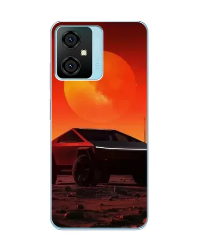 Чехол для Blackview Oscal C70 с картинкой «Cybertruck на Марсе»