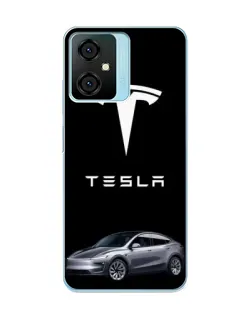 Чехол для Blackview Oscal C70 с картинкой «Tesla Model Y»