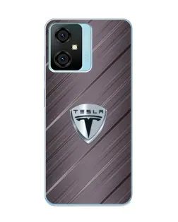 Чехол для Blackview Oscal C70 с картинкой «Металлическая текстура Tesla»
