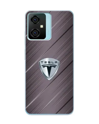 Чехол для Blackview Oscal C70 с картинкой «Металлическая текстура Tesla»