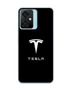 Чехол для Blackview Oscal C70 с картинкой «Tesla White Logo»