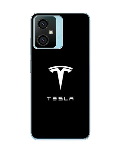 Чехол для Blackview Oscal C70 с картинкой «Tesla White Logo»