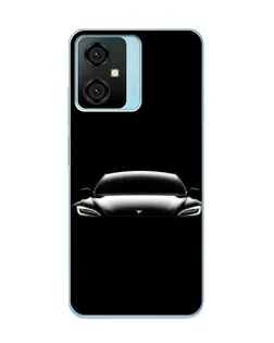 Чехол для Blackview Oscal C70 с картинкой «Фары Tesla Night»