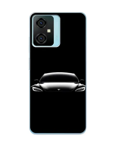 Чехол для Blackview Oscal C70 с картинкой «Фары Tesla Night»