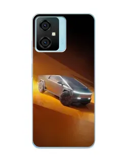 Чехол для Blackview Oscal C70 с картинкой «Cybertruck в пустыне»