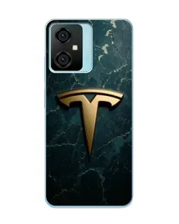 Чехол для Blackview Oscal C70 с картинкой «Мраморная Tesla Gold»