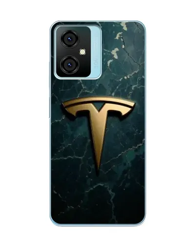 Чехол для Blackview Oscal C70 с картинкой «Мраморная Tesla Gold»