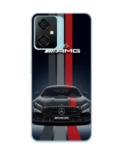 Чехол для Blackview Oscal C70 с картинкой «Mercedes — белый карбон»