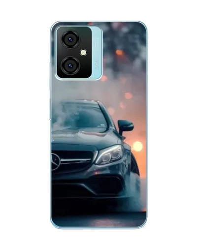 Чехол для Blackview Oscal C70 с картинкой «Mercedes — ночной город»