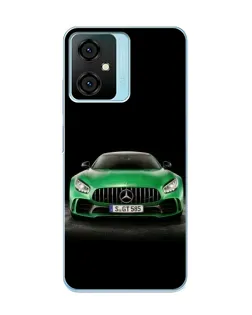 Чехол для Blackview Oscal C70 с картинкой «Mercedes — неоновый лого»