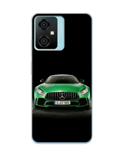 Чехол для Blackview Oscal C70 с картинкой «Mercedes — неоновый лого»