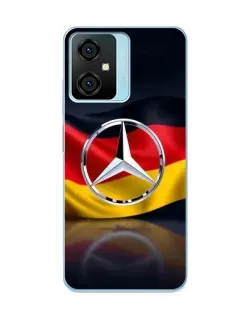 Чехол для Blackview Oscal C70 с картинкой «Mercedes — флаг Германии»