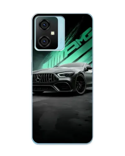 Чехол для Blackview Oscal C70 с картинкой «Темный Mercedes AMG»