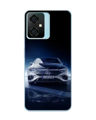Чехол для Blackview Oscal C70 с картинкой «Ночной Mercedes EQ»