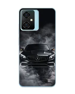 Чехол для Blackview Oscal C70 с картинкой «Mercedes в дыму»