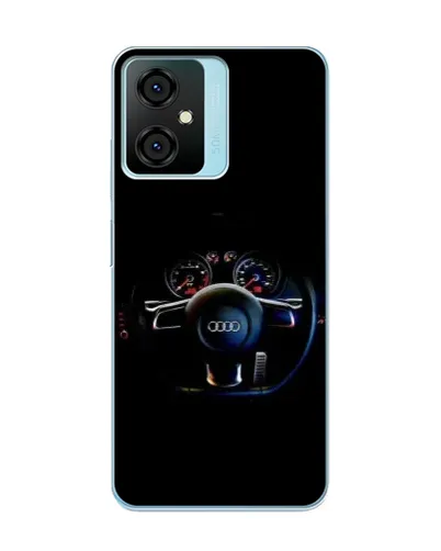 Чехол для Blackview Oscal C70 с картинкой «Салон Audi — руль»