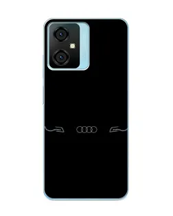 Чехол для Blackview Oscal C70 с картинкой «Audi — световой подпись»