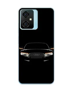 Чехол для Blackview Oscal C70 с картинкой «Audi — ночной контур»