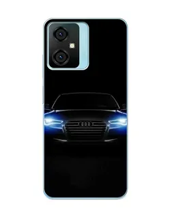 Чехол для Blackview Oscal C70 с картинкой «Audi в неоне»