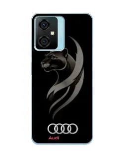 Чехол для Blackview Oscal C70 с картинкой «Графика — пантера и Audi»