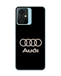 Чехол для Blackview Oscal C70 с картинкой «Audi — золотой логотип»