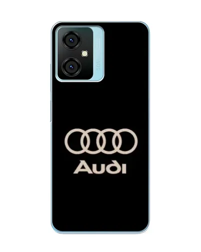 Чехол для Blackview Oscal C70 с картинкой «Audi — золотой логотип»