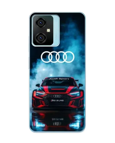Чехол для Blackview Oscal C70 с картинкой «Audi Sport — неон»