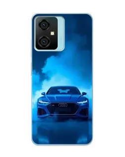 Чехол для Blackview Oscal C70 с картинкой «Audi — голубая энергия»