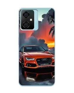 Чехол для Blackview Oscal C70 с картинкой «Audi — закат»