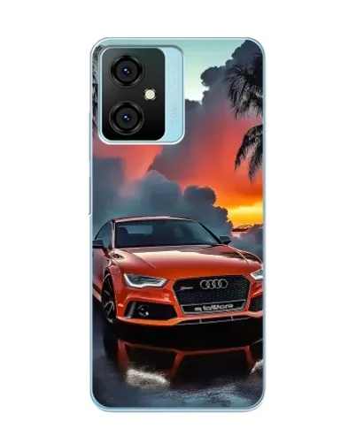 Чехол для Blackview Oscal C70 с картинкой «Audi — закат»