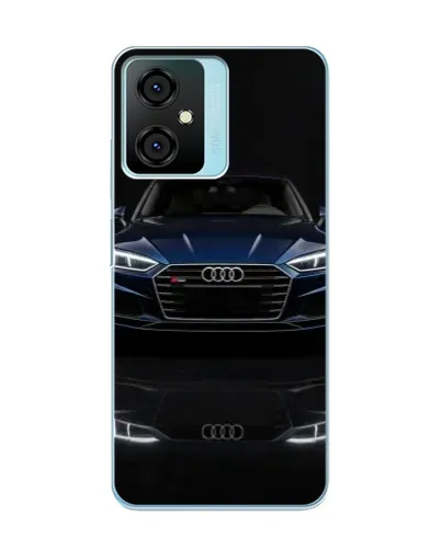 Чехол для Blackview Oscal C70 с картинкой «Audi — ночное отражение»