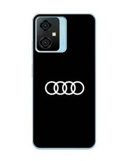 Чехол для Blackview Oscal C70 с картинкой «Audi White Logo»
