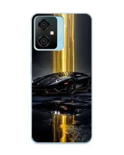 Чехол для Blackview Oscal C70 с картинкой «Ночной Lamborghini драйв»