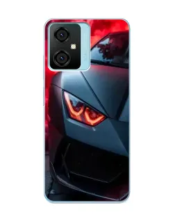 Чехол для Blackview Oscal C70 с картинкой «Lamborghini красное сияние»