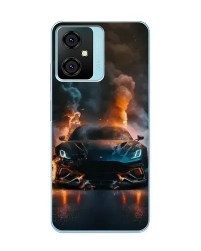 Чехол для Blackview Oscal C70 с картинкой «Lamborghini дымная эстетика»