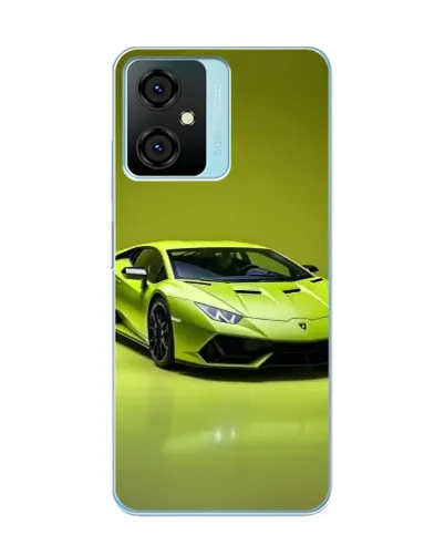 Чехол для Blackview Oscal C70 с картинкой «Салатовый Lamborghini Huracan»