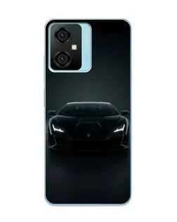 Чехол для Blackview Oscal C70 с картинкой «Черный Lamborghini Aventador»