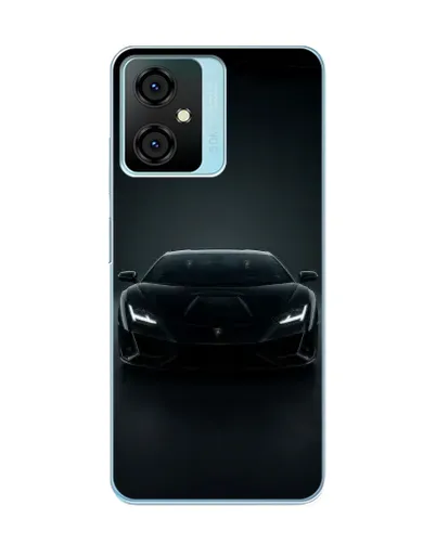 Чехол для Blackview Oscal C70 с картинкой «Черный Lamborghini Aventador»