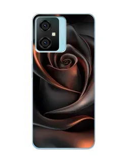 Чохол для Blackview Oscal C70 з картинкою «Шовкова чорна троянда»