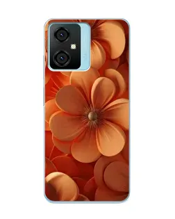 Чохол для Blackview Oscal C70 з картинкою «Помаранчева макро квітка»